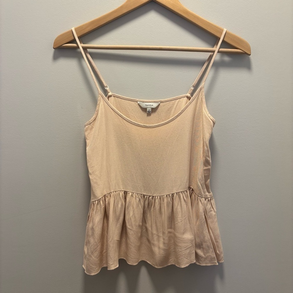Aritzia Talula rayon tank top with adjustable straps